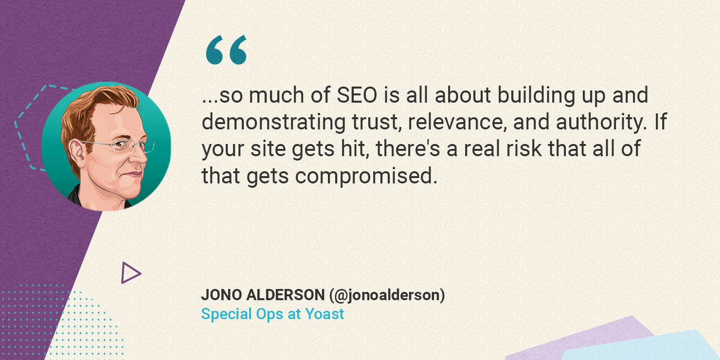 Jono Alderson on website security and SEO