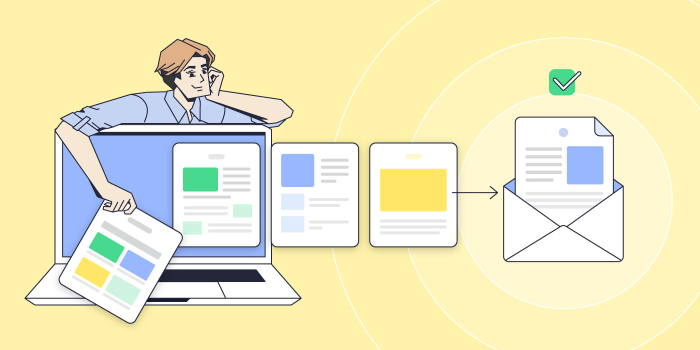 Featured image of article about email designs