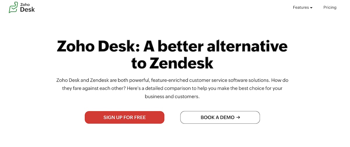 Tips-for-making-a-great-landing-page-example-Zoho-Desk