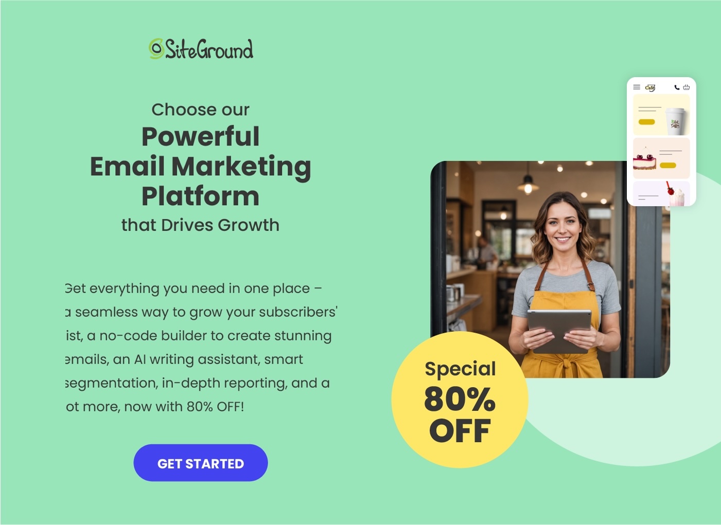 siteground email marketing