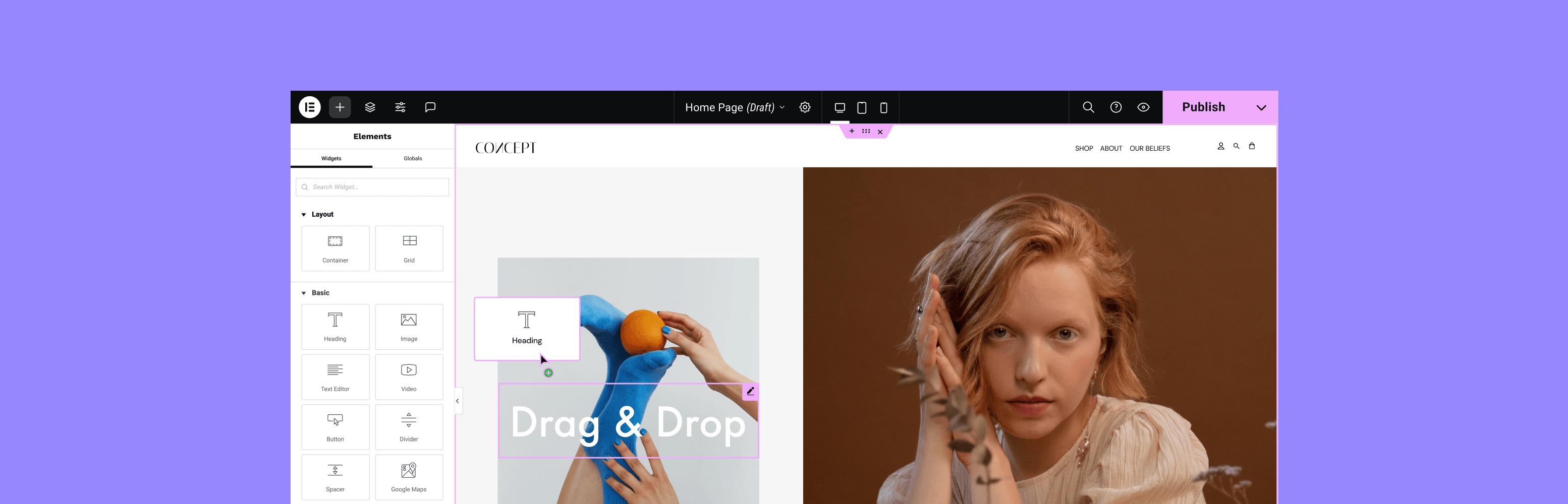 Banner for the Elementor plugin within the WordPress repository
