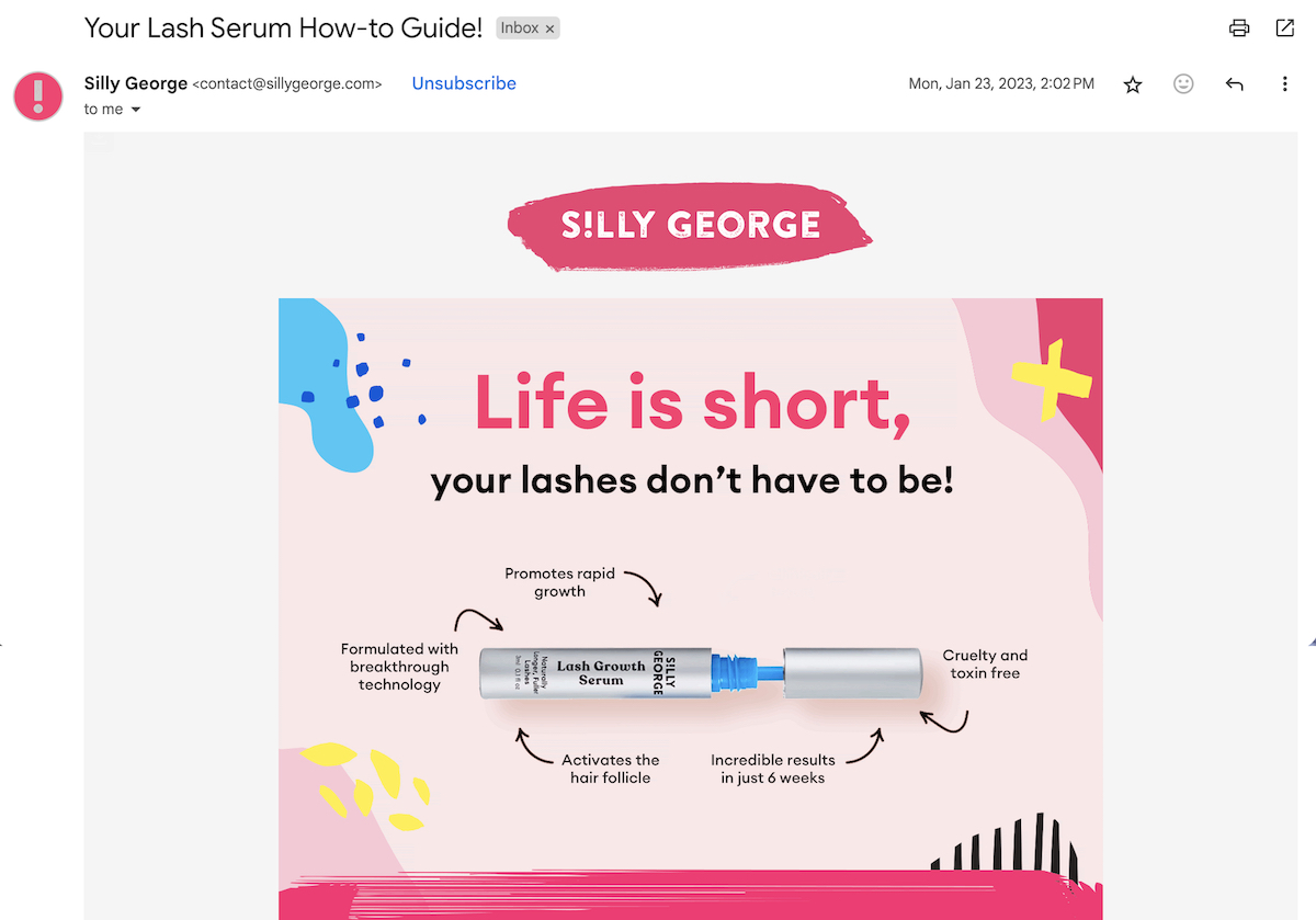 email customer journey example education stage
