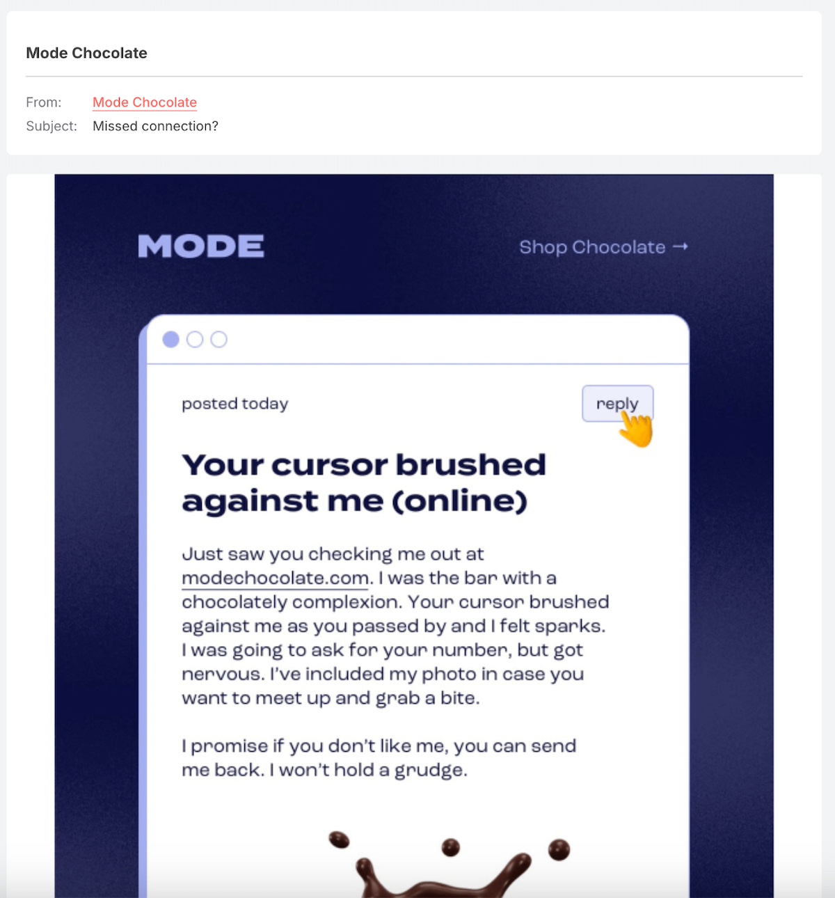 a humorous re-engagement email example