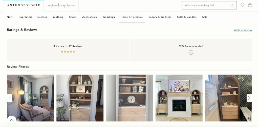Example of user generated content