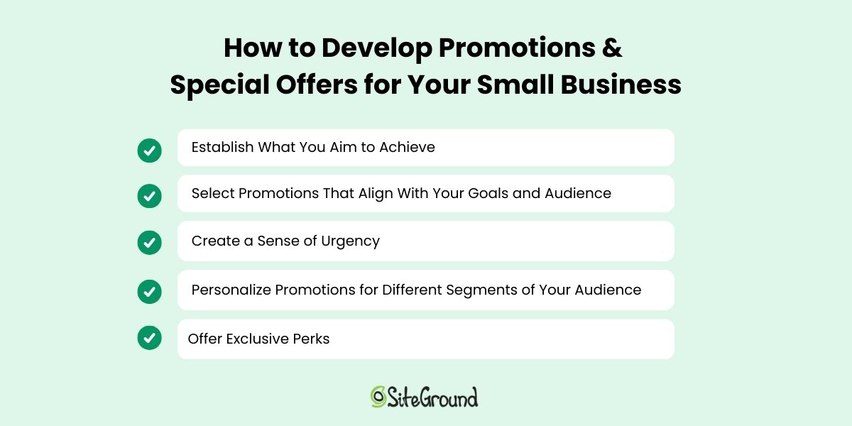 How to Develop Promotions for your small business
