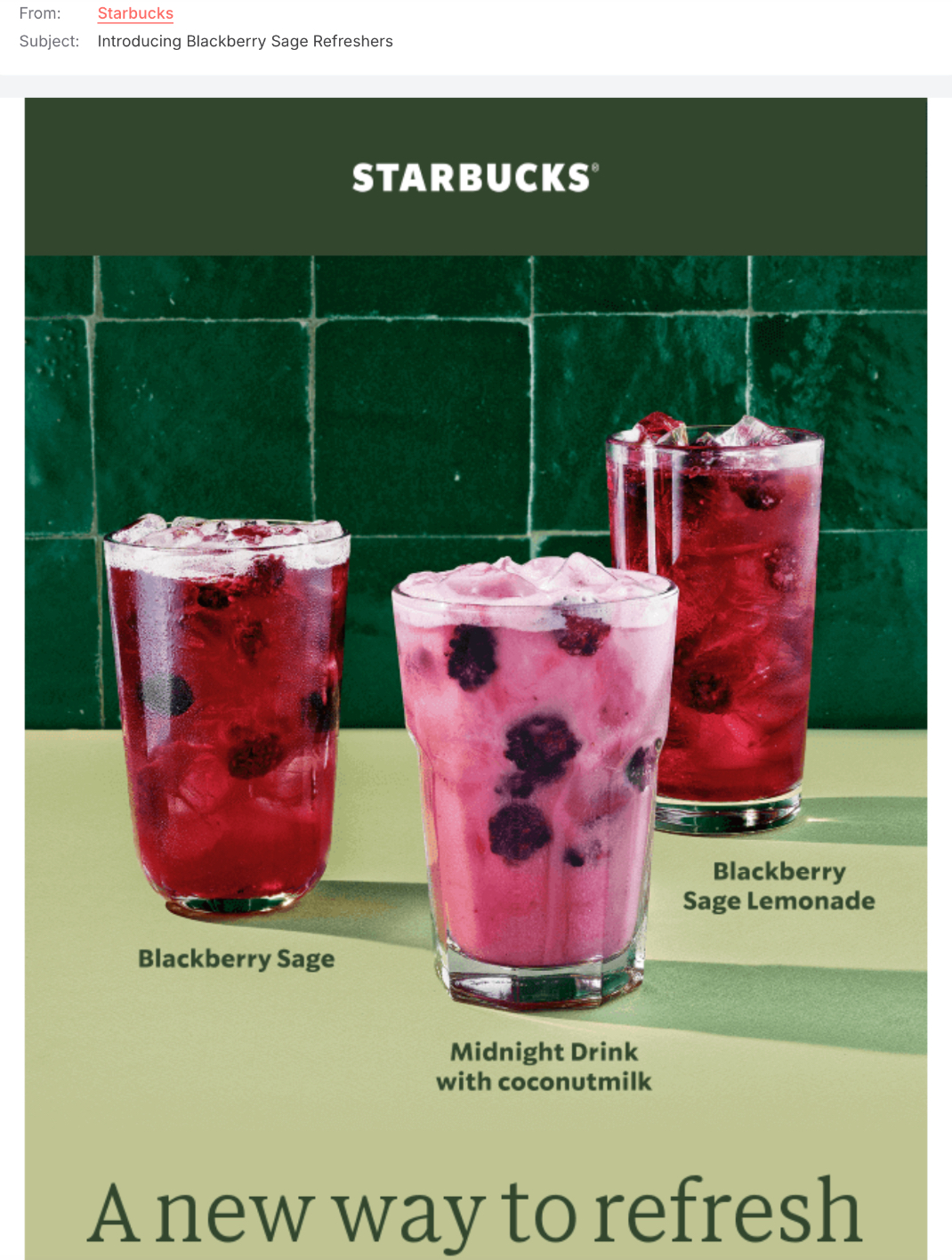 product launch email example for lead nurturing