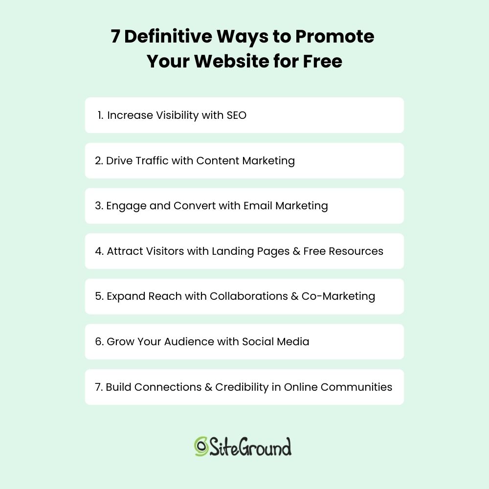 7 ways to promote your website for free