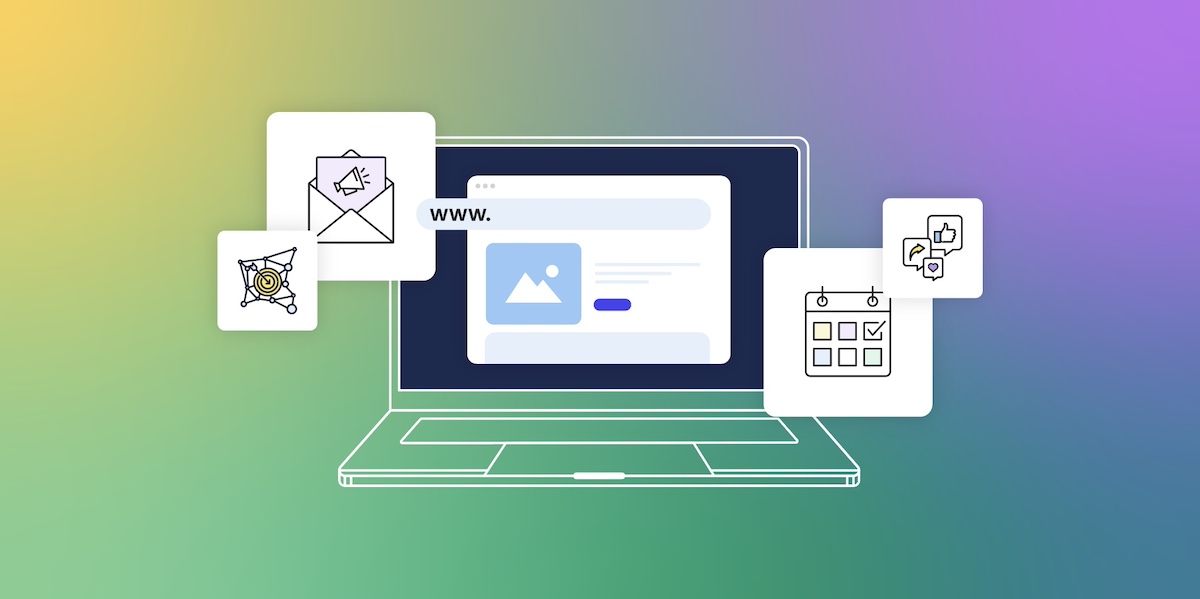 Abstract image of promoting your website