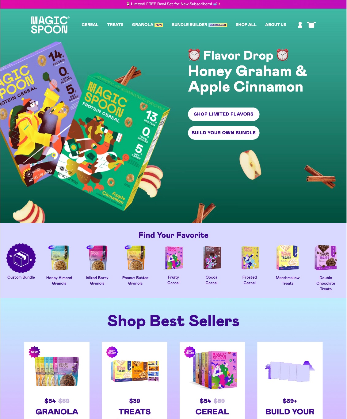 Homepage design showing consistent branding