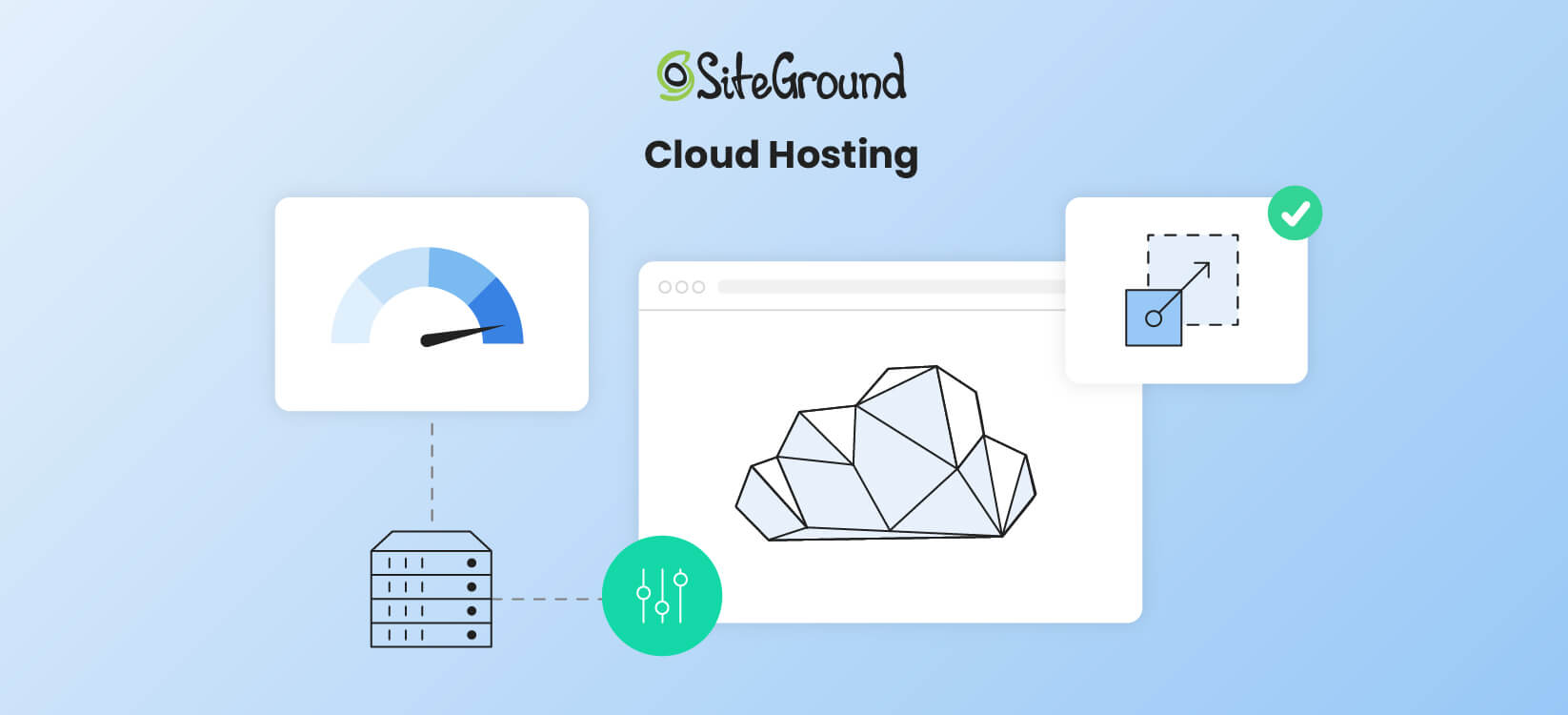 An infographic showing how Cloud hosting works