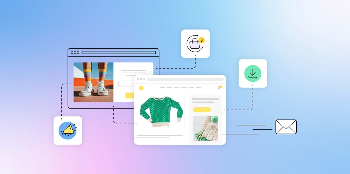 Abstract image of email retargeting