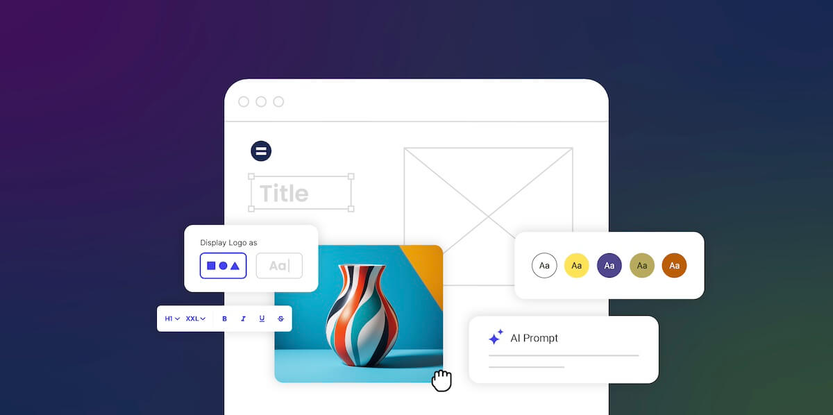 Abstract image of website layout