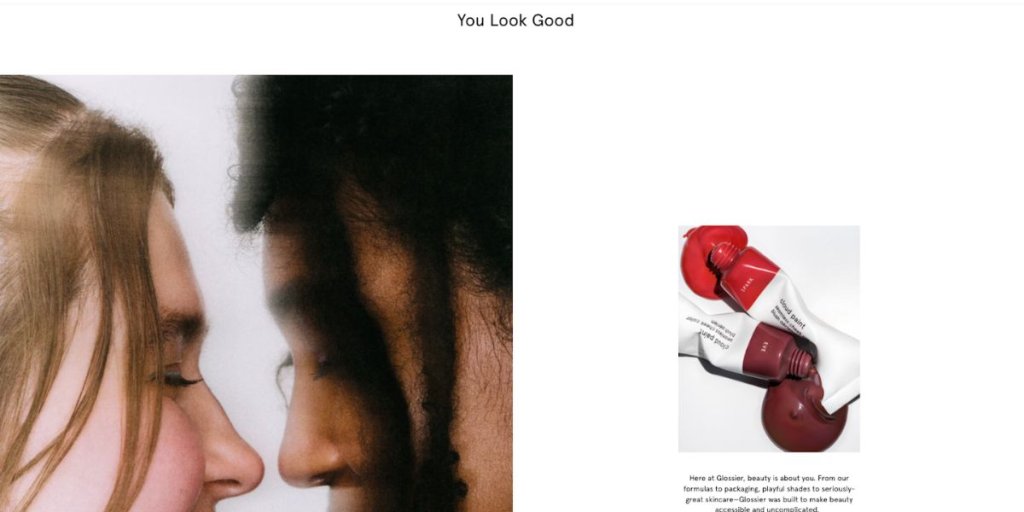 about us page glossier