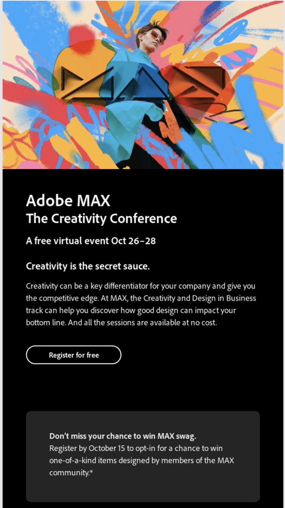 example of an event email to get rsvps