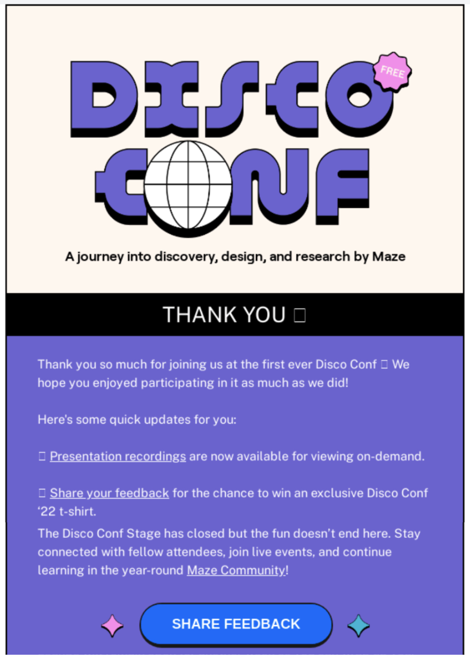 post event email example