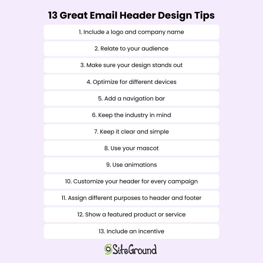 email header design tips