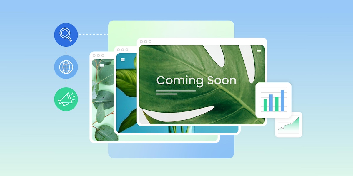 abstract of a coming soon page