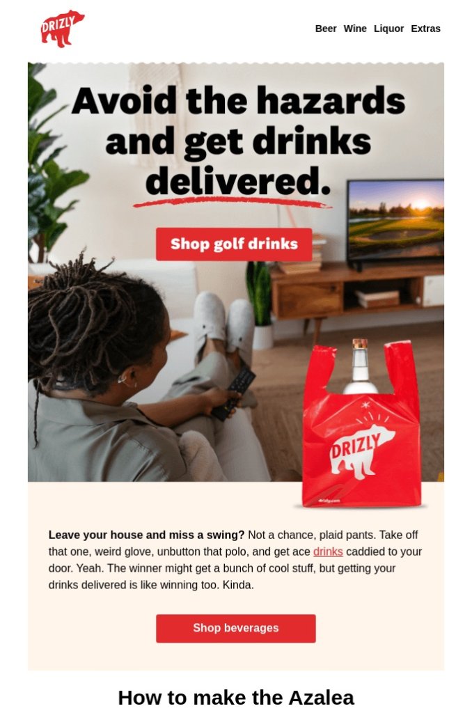 email header design drizzly