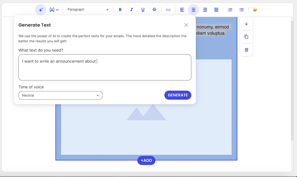 AI for writing the body of your email