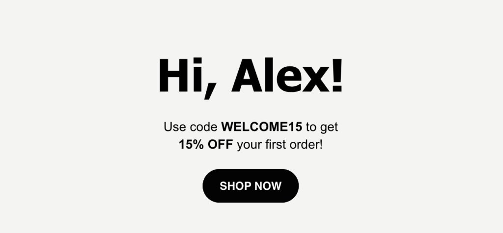 Example of a clear call to action in a professional email