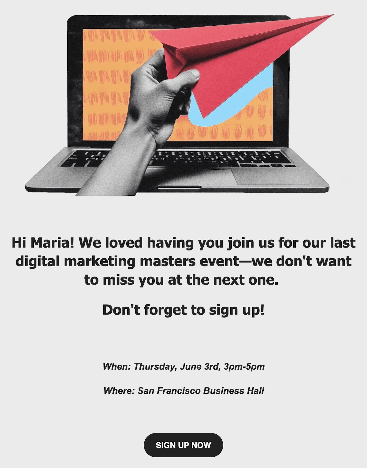 Implementing personalization in email copywriting