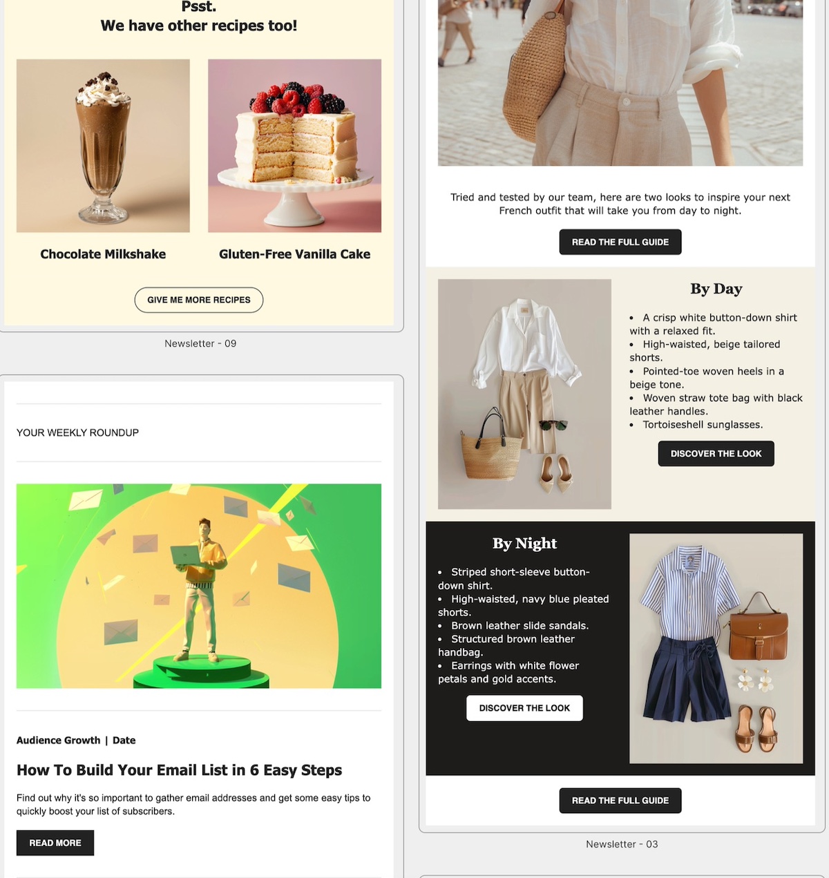 email designs that work with your copywriting