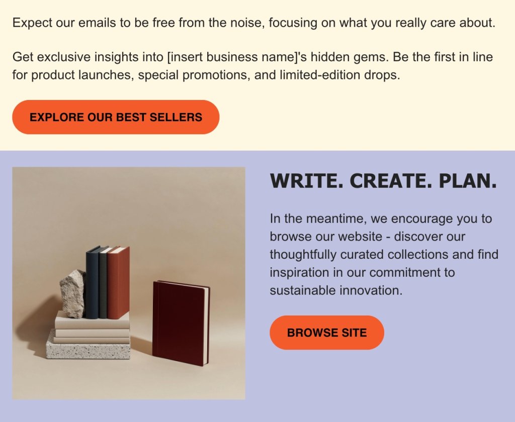 Example of a concise and relevant professional email body