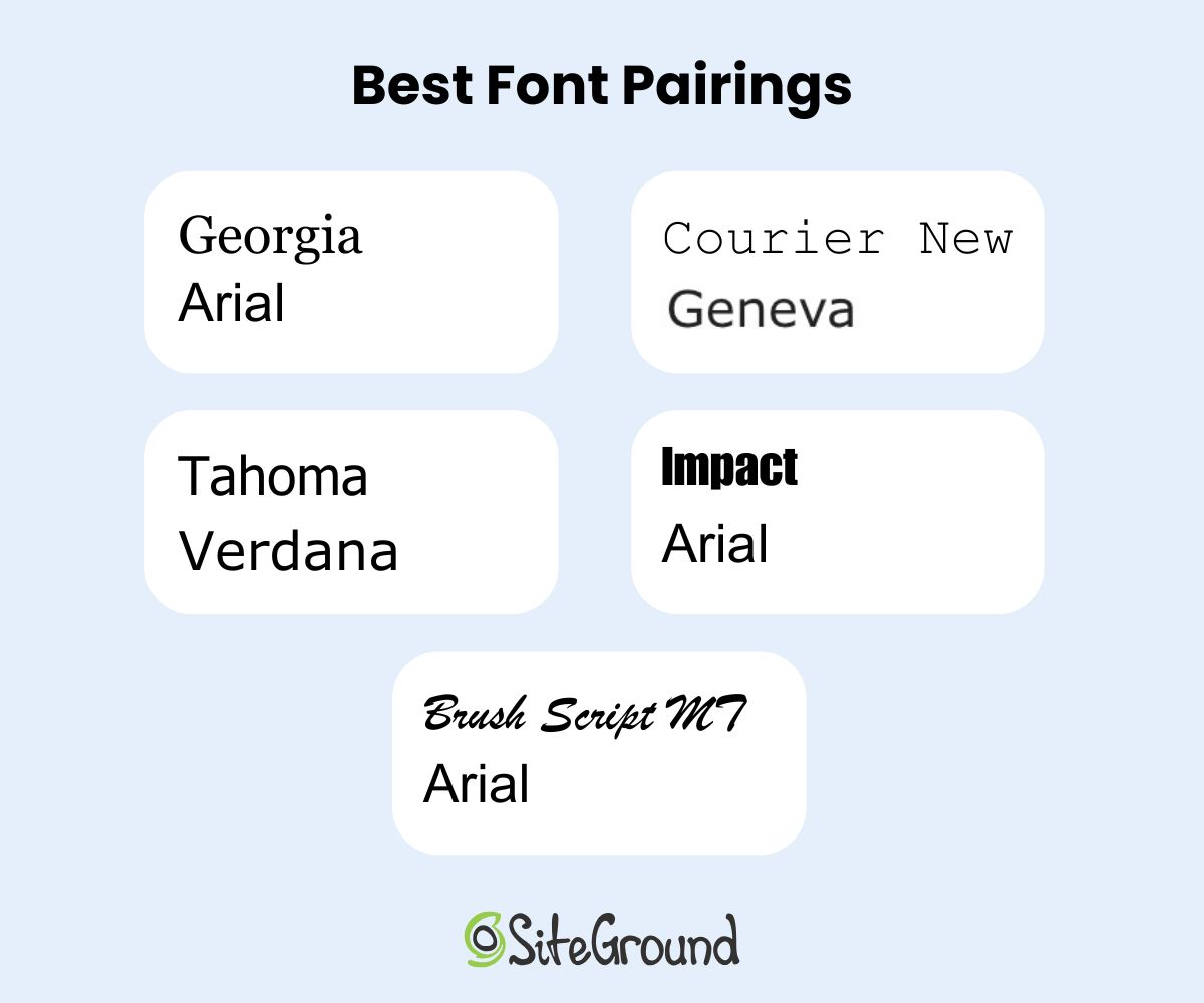 Image of best font pairings