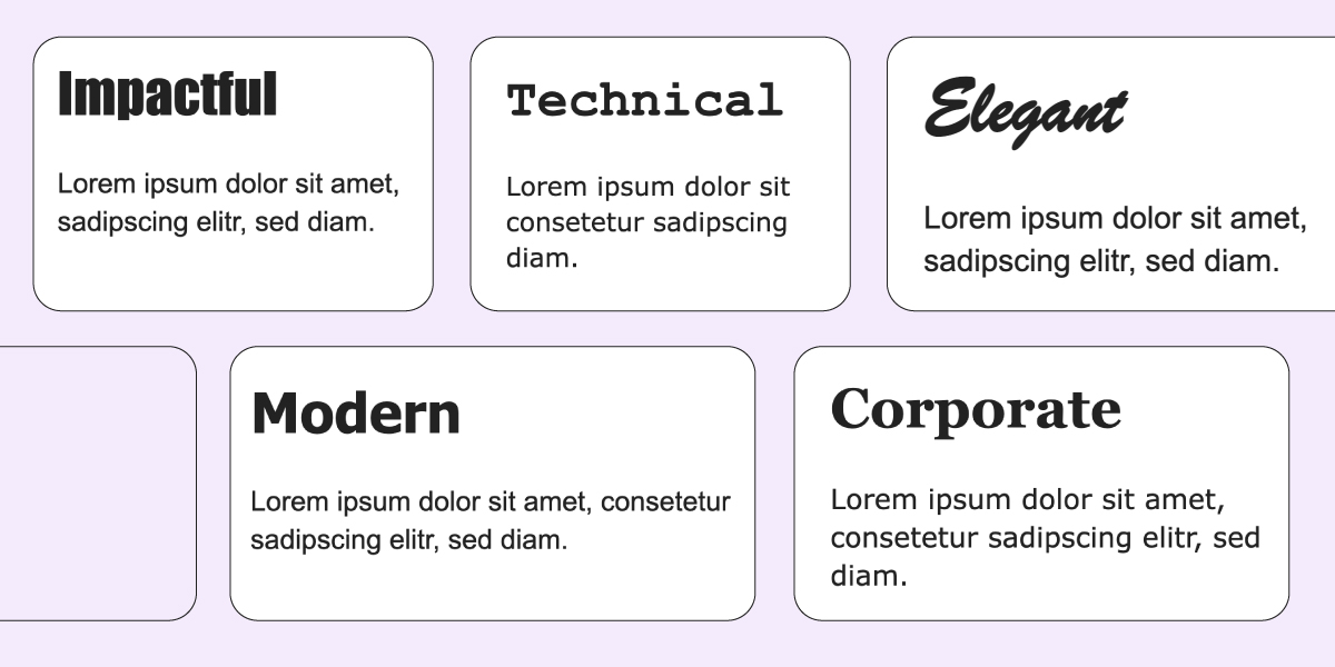 Image with top font pairings as stated in the article