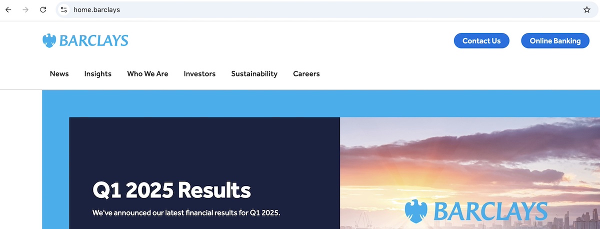 example of a website with a custom domain extension