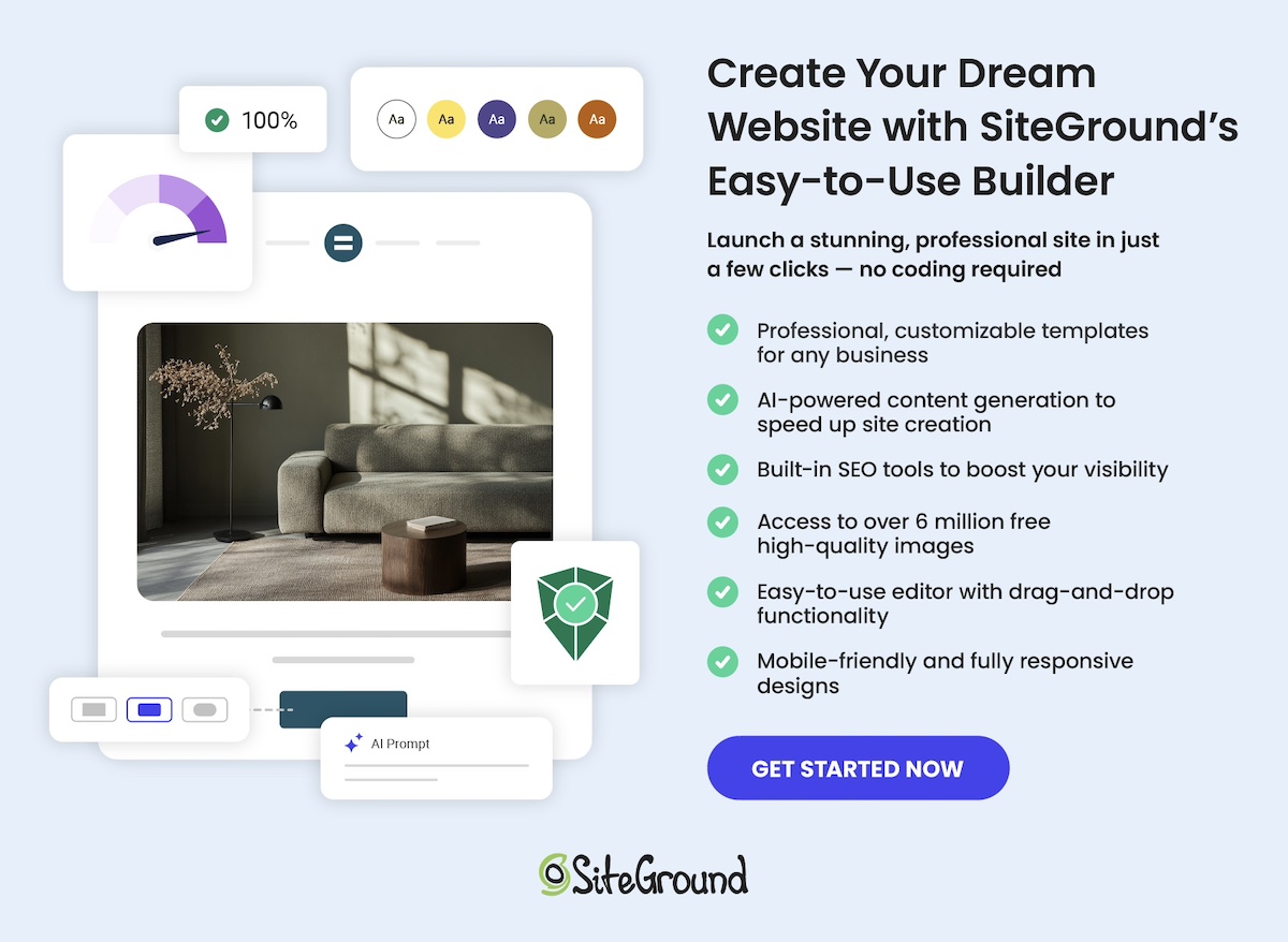 Create Your Dream Website with SiteGround’s Easy-to-Use Builder