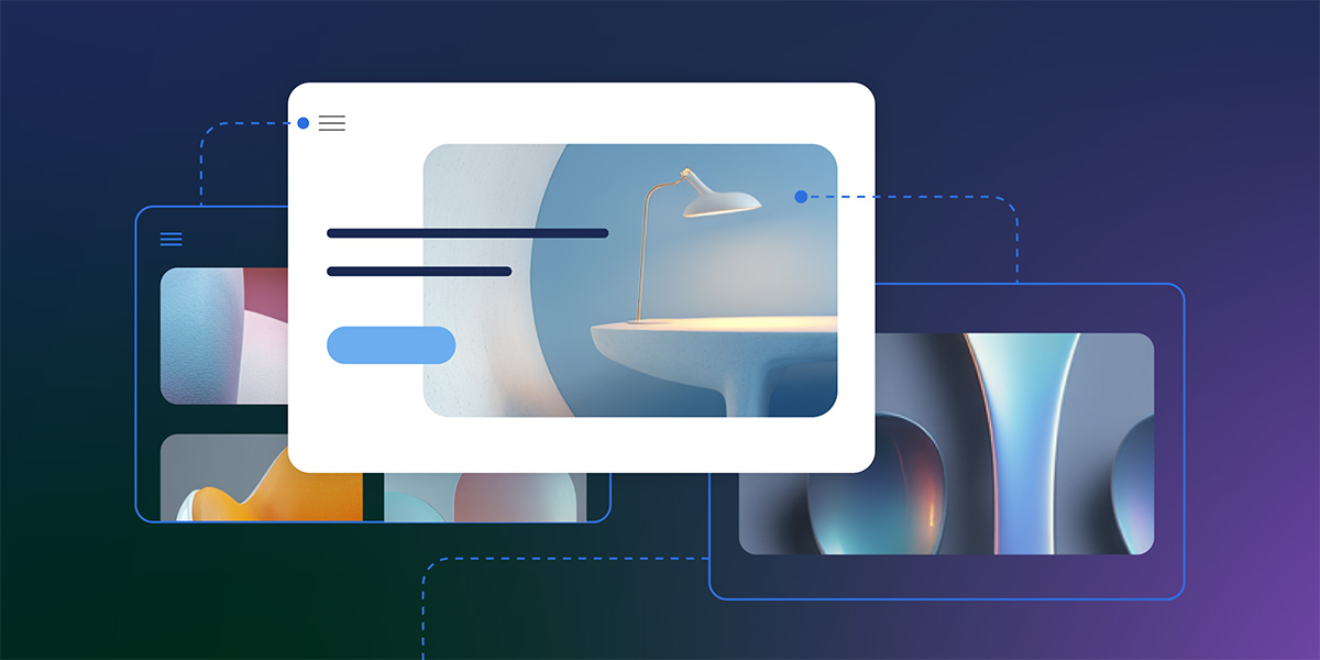Abstract design of website structure