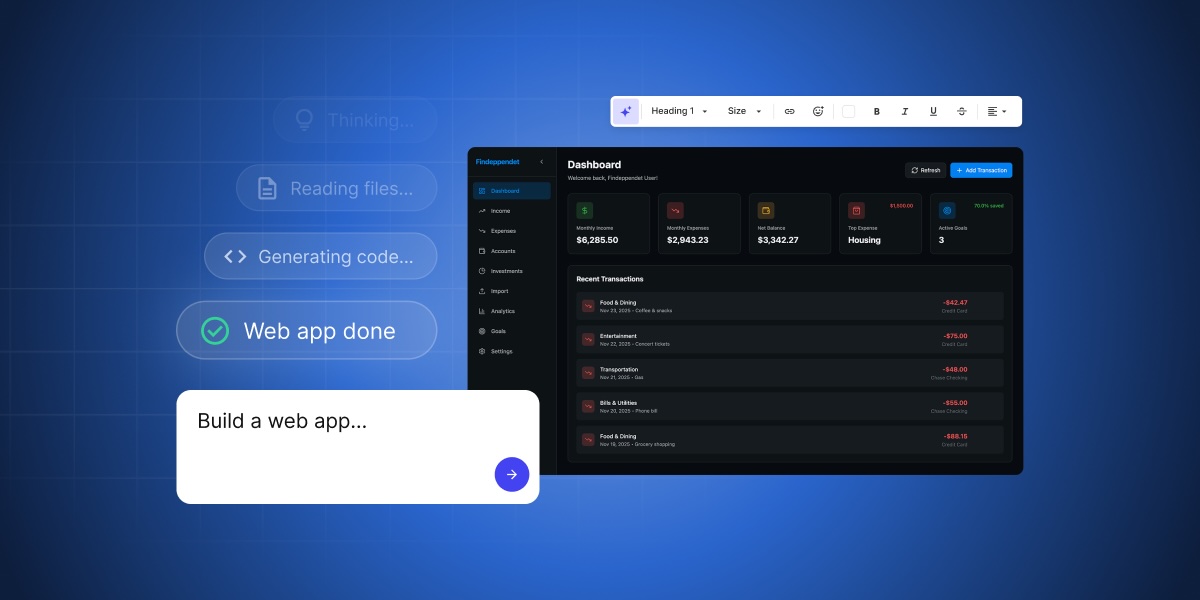 abstract of vibe coding a web app