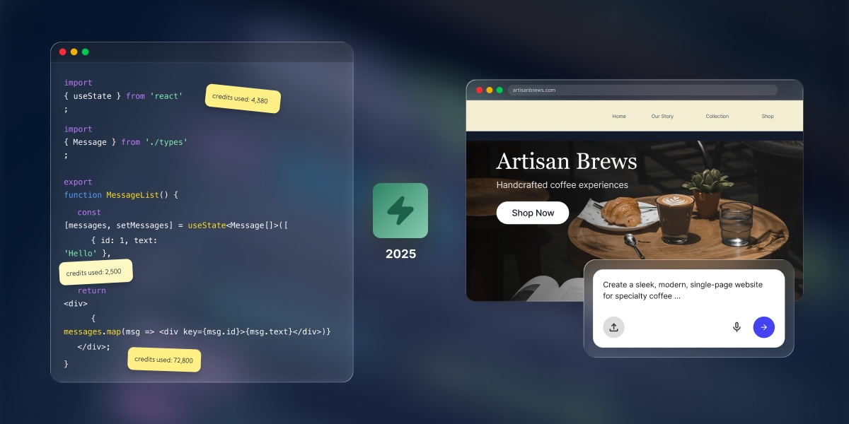 Abstract of Claude Code versus prompting AI to create a website