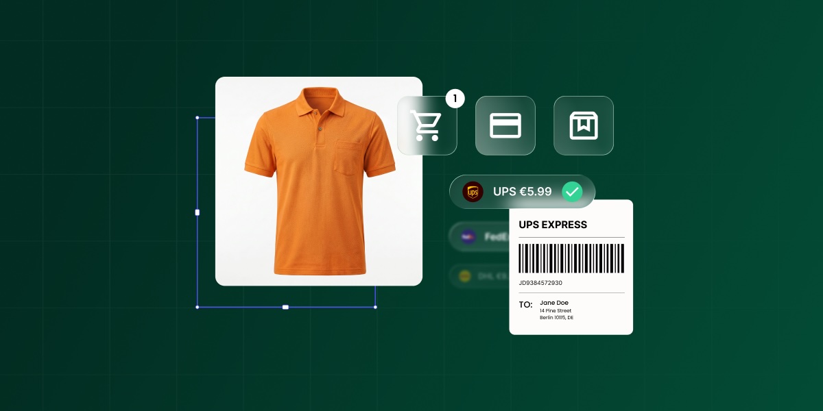 Abstract of different ecommerce shipping methods