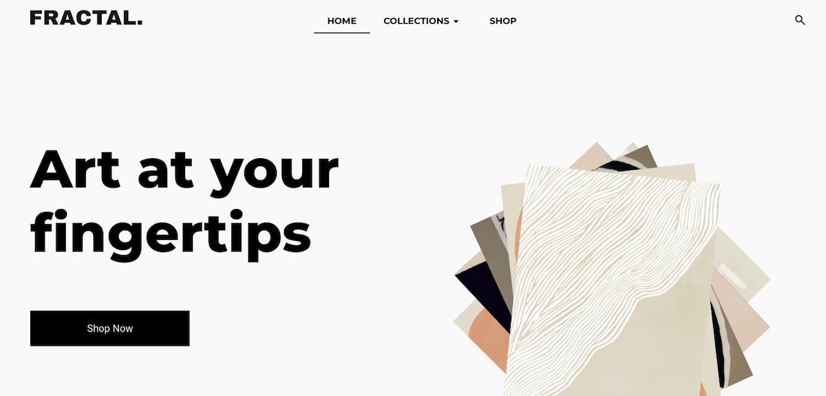 Example of a makers ecommerce website