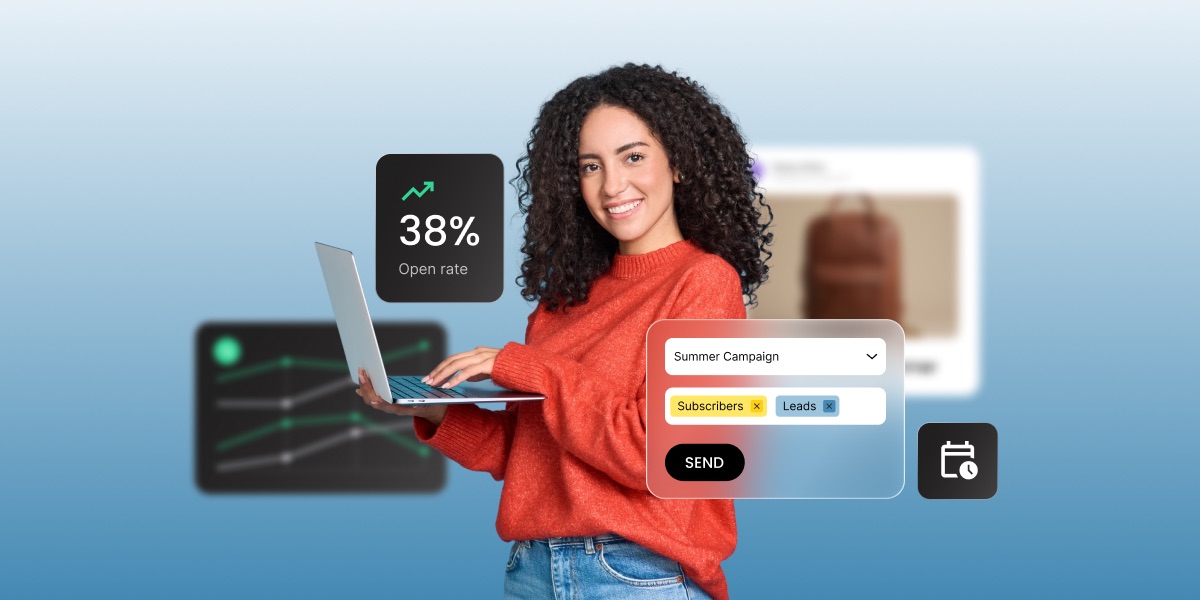 Marketer sending a segmented email campaign to reduce email fatigue and improve open rates