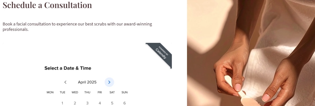 appointment booking feature in an ecommerce platform
