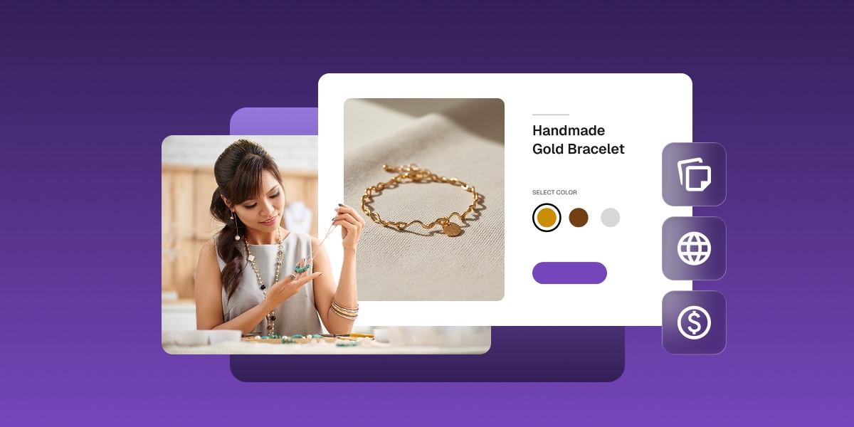 Abstract of selling homemade products such as jewelry online