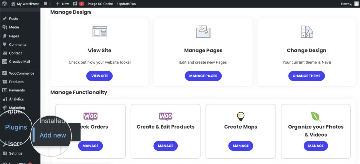 Adding WooCommerce as a plugin in WordPress