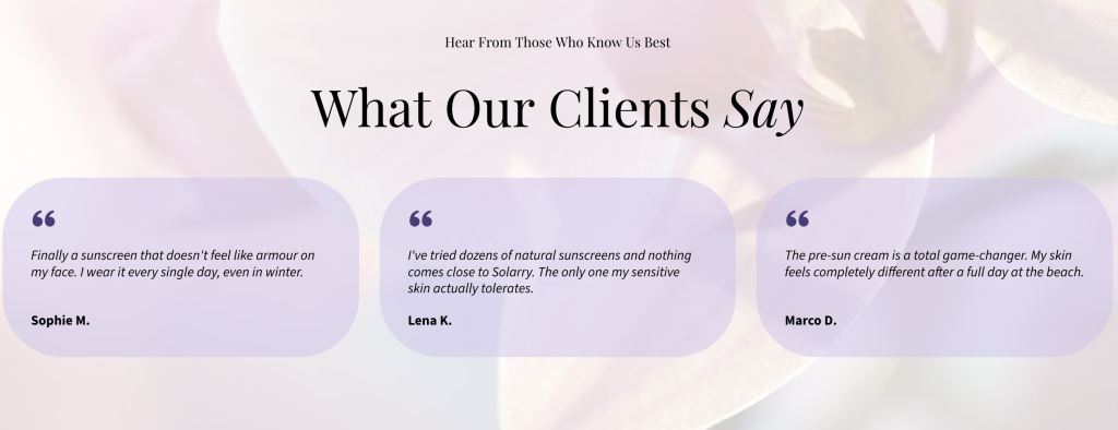 A website that uses a different complementary font for headers and body copy