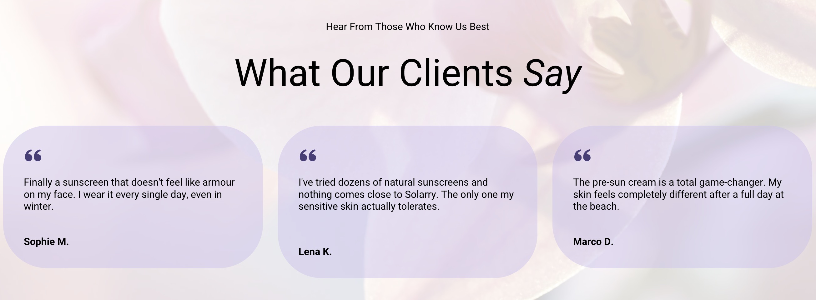 A website that uses the same font for headers and body copy