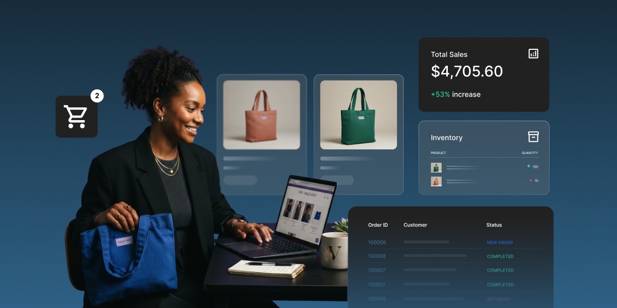 Abstract of an AI store manager that offers info about your ecommerce website