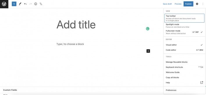 Adding a blog post via WordPress