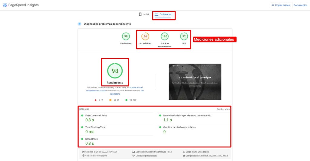 Google PageSpeed Insights