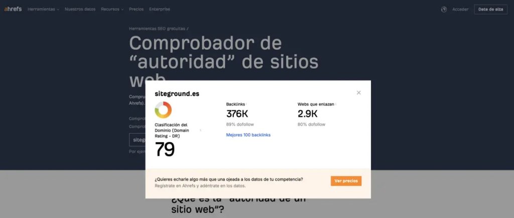 Domain Rating Ahrefs