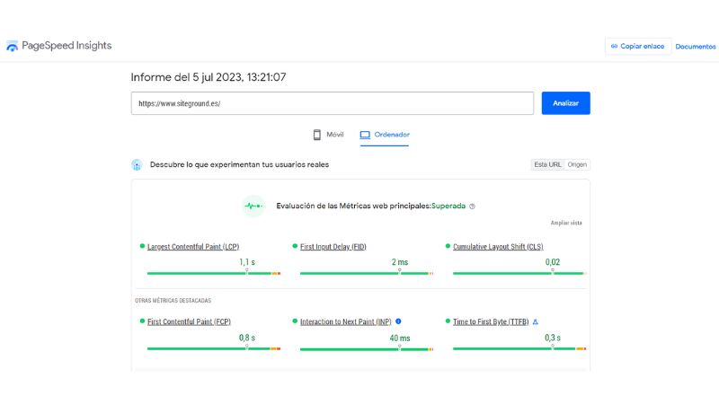 pagespeed insights