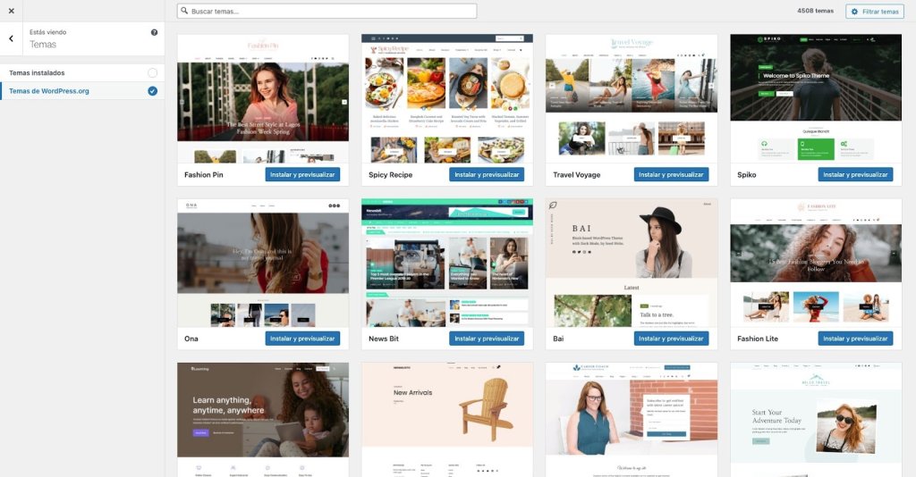 ¿Qué son los temas WordPress?