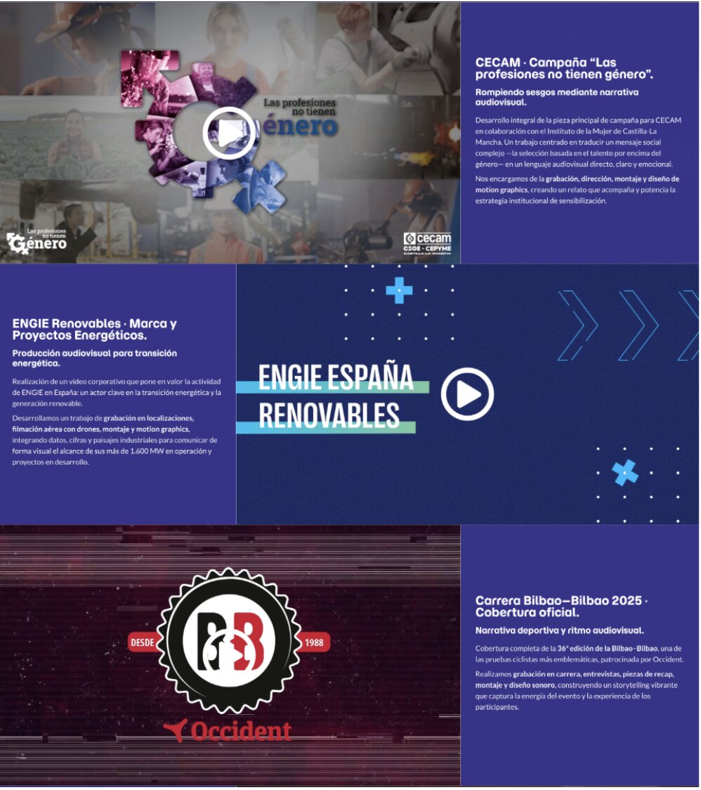 Captura de pantalla de la parte inferior de la pagina web de Spinoff