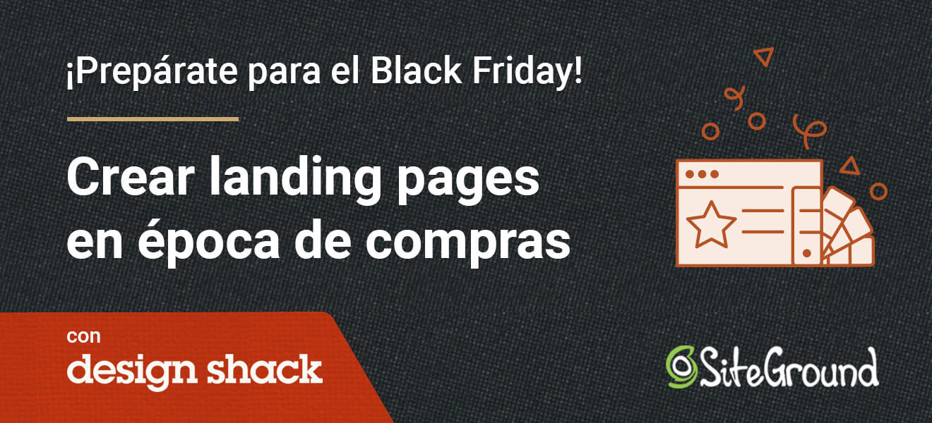 Ilustración ejemplo para landing page en Black Friday